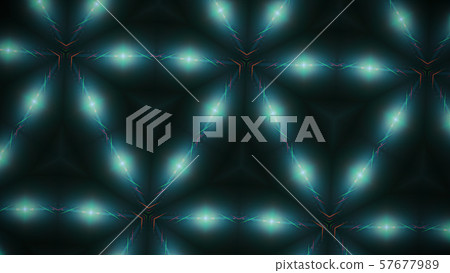Abstract geometric kaleidoscope colored radiant 57677989