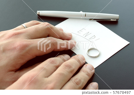 Divorce image-parting message and ring Divorce image-parting message and ring 57678497