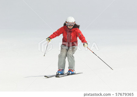 Female skier Female skier 57679365