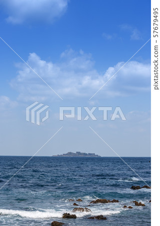 長崎的世界遺產軍艦島 長崎的世界遺產軍艦島 57679495