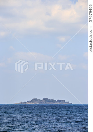 長崎的世界遺產軍艦島 57679496