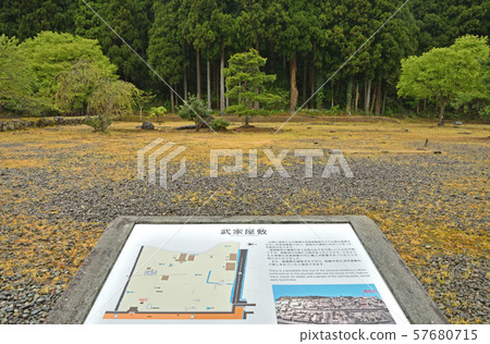Ichijodani步行，Ichijodani Asakura廢墟恢復了城鎮景觀Samurai住宅遺址 57680715