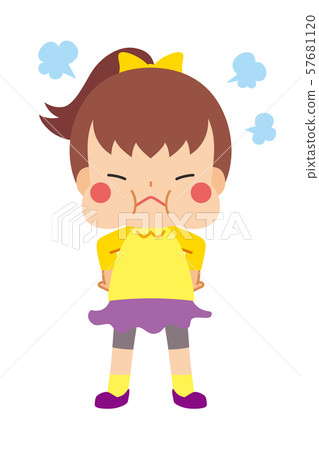 Pung-pung angry ponytail girl 57681120