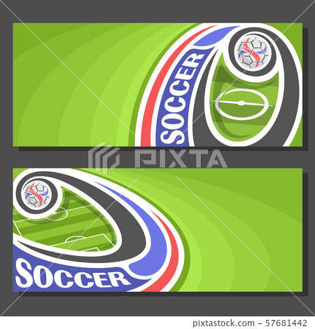 Vector Banners for Soccer - Stock Illustration [57681442] - PIXTA