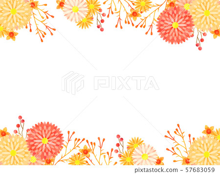 Autumn aster frame 57683059
