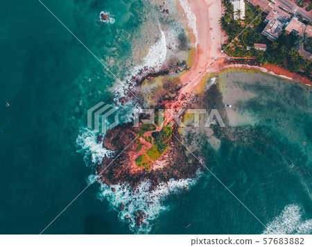 Aerial view of mirissa in Sri lanka 57683882