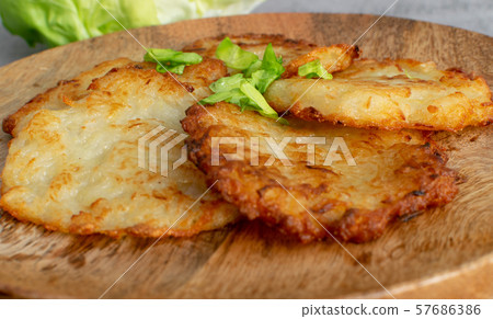 Potato Pancakes, Draniki, Deruny, Potato Latkes or 57686386