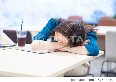 Sleepy business woman 57688230