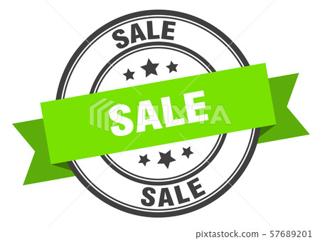 sale label. sale green band sign. sale sale label. sale green band sign. sale 57689201