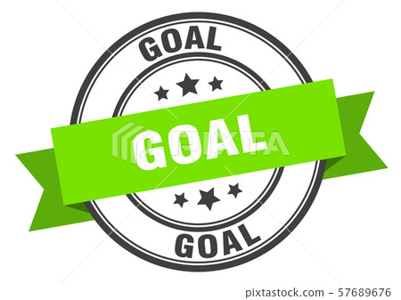 Goal Sign Examples goal label. goal green band sign. goal - Stock Illustration [57689676 ...