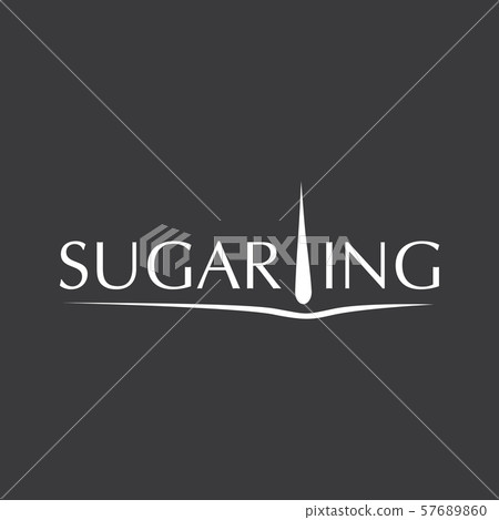 Vector logo for hair removal and sugaring company 57689860