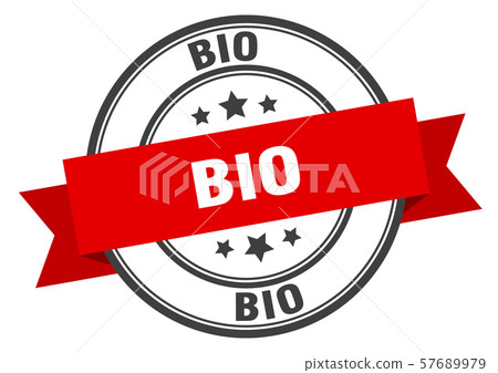 bio label. bio red band sign. bio - Stock Illustration [57689979] - PIXTA