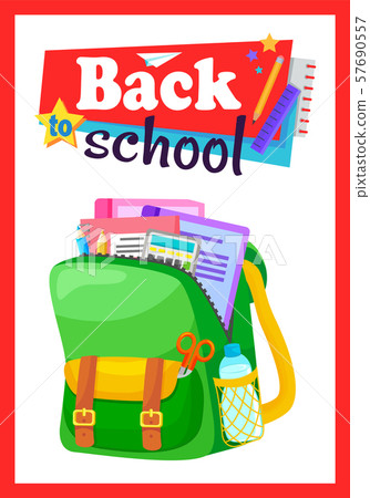 Colored School Backpack Back to School Colored School Backpack Back to School 57690557