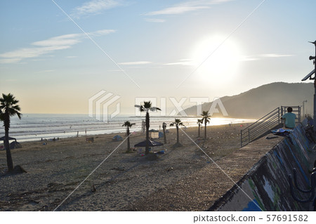 在和歌山/衝浪地點Ashinoura的日落 57691582