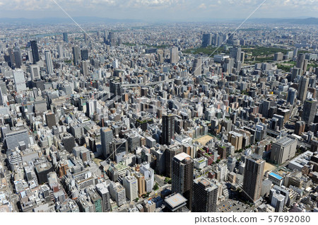大阪市鳥瞰圖 57692080