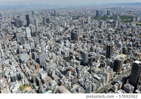 大阪市鳥瞰圖 57692082