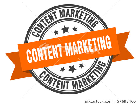 content marketing label. content marketing orange content marketing label. content marketing orange 57692460
