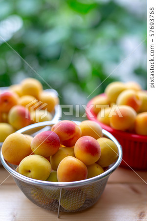 Plum juice making 57693768