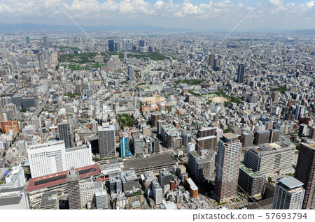 Aerial view from above Uehonmachi Station 57693794