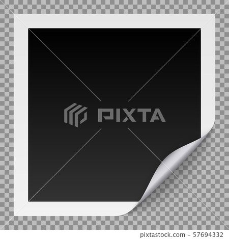 Realistic vector photo frame. 57694332