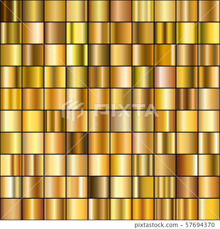 Set of Realistic gold gradients. Set of Realistic gold gradients. 57694370