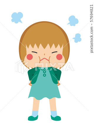 Angry bob hair girl Angry bob hair girl 57694821