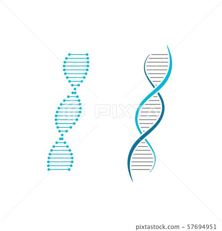 DNA vector icon illustration design DNA vector icon illustration design 57694951
