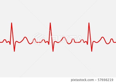 heartbeat icon. ECG Pathology Trace heartbeat icon. ECG Pathology Trace 57698219