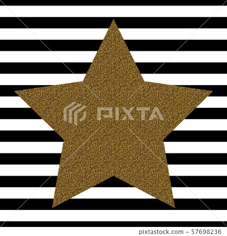 Golden star isolated 57698236