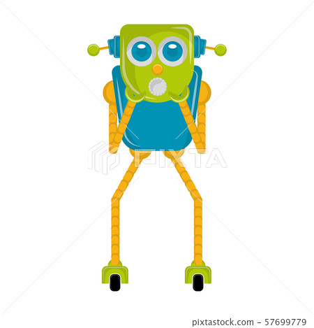 Surprised robot toy 57699779