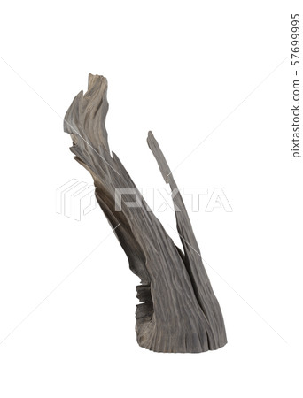 Carved sculpture of bog oak on a white background. 57699995