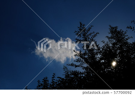 The early autumn blue sky 57700092