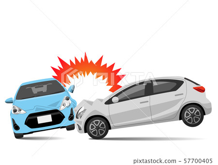 Illustration material: car, collision accident 57700405