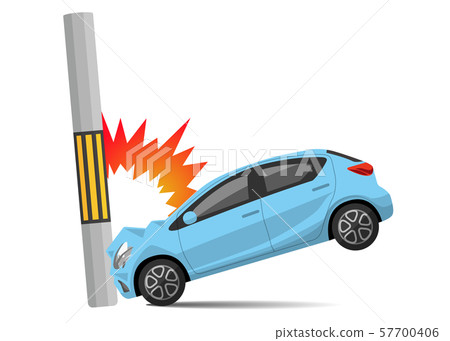 插圖素材：汽車，碰撞事故 57700406