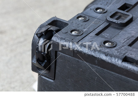 Damaged rubber bearing luggage wheel 57700488