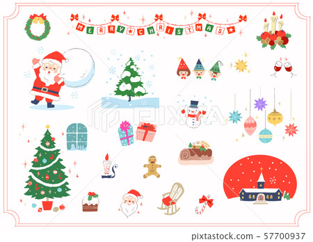 Illustrated Christmas Things Stock Vector (Royalty Free) 115470367