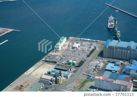 Hachinohe Ferry Pier Aerial view Hachinohe Ferry Pier Aerial view 57701115