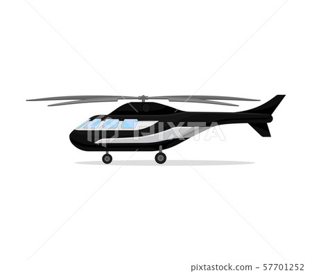 Police helicopter. Vector illustration on a white background. Police helicopter. Vector illustration on a white background. 57701252