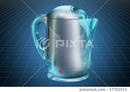 Visualization 3d cad model of electric kettle Visualization 3d cad model of electric kettle 57702015