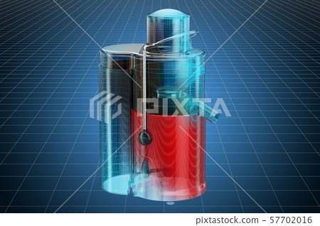 Visualization 3d cad model of electric juicer Visualization 3d cad model of electric juicer 57702016