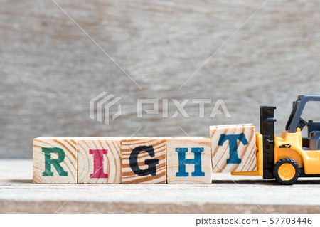 Toy forklift hold letter block t to complete word right Toy forklift hold letter block t to complete word right 57703446