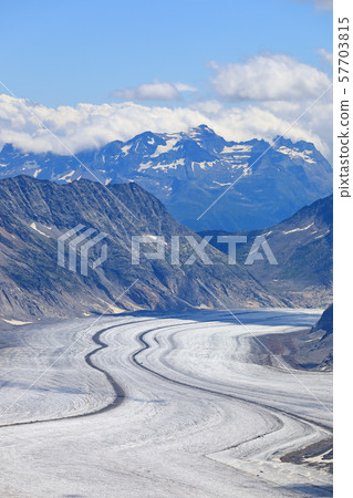 Glacier landscape from Jungfraujoch, Switzerland 57703815