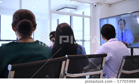 Medical concept. Medical students are watching Medical concept. Medical students are watching 57705999