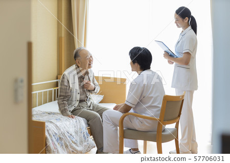 Nursing facility senior male doctor 57706031