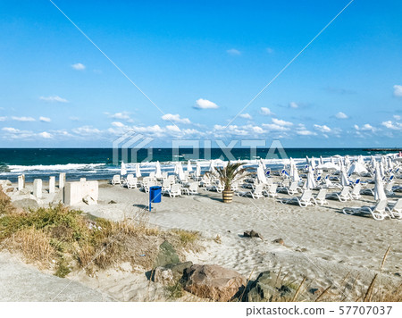 Beautiful View To The Sea In Pomorie, Bulgaria. 57707037