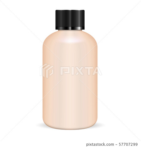 Cylinder Round Shampoo Bottle Vector Blank. Cylinder Round Shampoo Bottle Vector Blank. 57707299