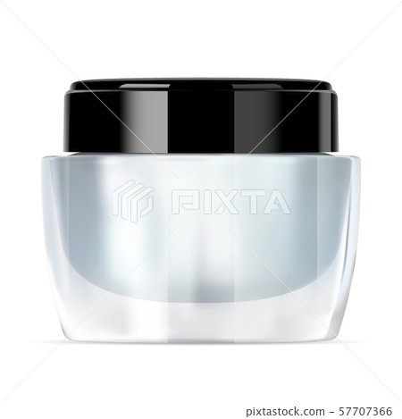 Download Glass Cream Jar Luxury Cosmetic Container Mockup Stock Illustration 57707366 Pixta Yellowimages Mockups