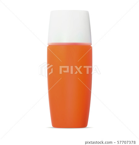 Sunscreen Protection Cream Cosmetic Bottle. Vector 57707378