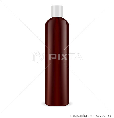 Brown Cosmetic Bottle. Shampoo Container Mockup. Brown Cosmetic Bottle. Shampoo Container Mockup. 57707435