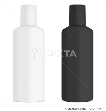 Round Cosmetic Bottle Set. Vector Mockup. 57707459